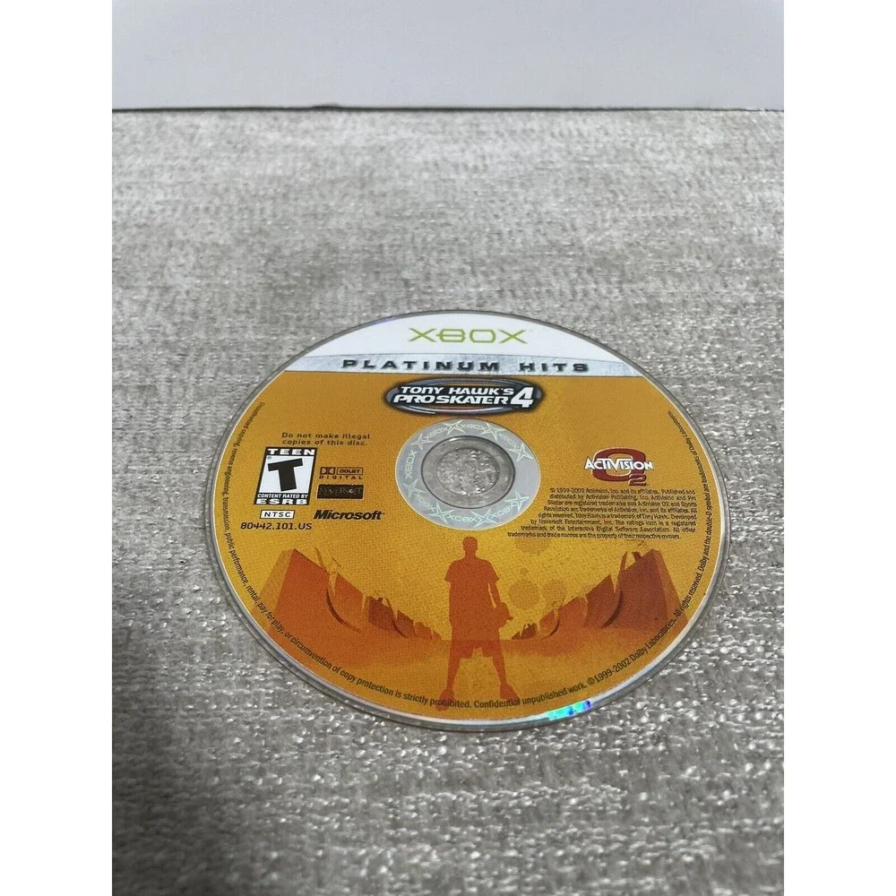 Tony Hawk's Pro Skater 4 Microsoft Xbox Activision 2002